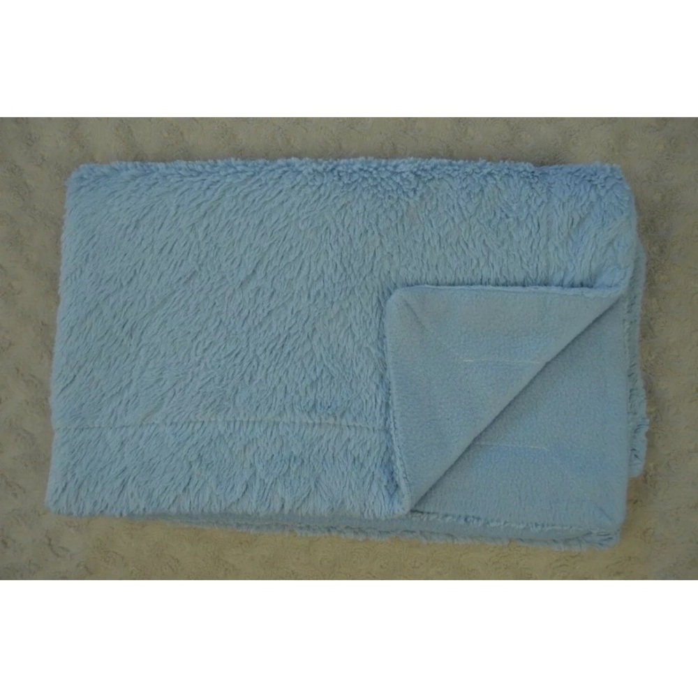 RUNT 1478 Solid Light Blue Baby Blanket Security Lovey